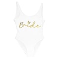Miniatyrbillede 3 af 5: S-3xl Guld Print Team Bride Heldragt Badetøj Squad Kvinder Badetøj Ungkarlefest Badetøj Sommer Beatchwear Badetøj bride4 S