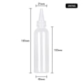 Miniatyrbillede 1 af 5: Plastikflaske Transparent Spidsmund Farvepastaflaske Klemmebar Og Underflaske Bærbar Rejse Essentials 200ML Plastic