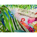 Miniatyrbillede 3 af 5: Flamingo Bruseforhæng, Tropiske Blade og Blomster Vandafvisende Anti-Muld Fabric Badeværelse Bruseforhæng