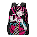 Miniatyrbild 2 av 5: Monster High 3D-mönstrad skolväska för barn, flickor, pojkar, casual ryggsäckar, barnryggsäckar, pojkar, flickor, multifunktionella skolväskor 1