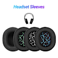 Miniatyrbillede 2 af 5: Hovedetelefonhylstre Bløde Støjreducerende Åndbare Høretelefoner Kunstlæder Ørepude til Steelseries-Arctis 1/3/5/7 Blue