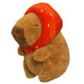 Pikkukuva 1 / 4: Sööt ja pieni piirretty kapibara-pehmolelu Mukava pehmustettu täytetyyny Lahja syntymäpäiville ja jouluun Doll with Strawberry 10cm
