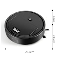 Miniatyrbilde 4 av 4: Robotstøvsuger, robotstøvsuger med automatisk boost, 5,5 cm supertynn, selvoppladende, ideell for rengjøring av dyrehår, tepper, fliser, harde gulv
