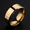 Miniatyrbild 4 av 5: 1 st ring i rostfritt stål med spegeldesign för bröllop Multicolor US 9
