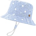 Miniatyrbild 1 av 5: Barnhatt Justerbar Solhatt Andningsbar Strandhatt För Pojkar Flickor_ll Star Light Blue 2-4 Years