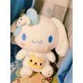 Miniatyrbild 4 av 5: Kawaii Sanrio Kuromi My Melody Cinnamoroll Plyschdockor 40/50cm Mjukt Stoppat Kudde Anime Figur Seriefigur Rum Dekor Barnleksaker Present Kuromi 50cm