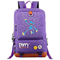 Miniatyrbild 2 av 2: Huggy Wuggy Poppy axelväska rese student skolväska Purple
