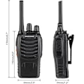 Pikkukuva 3 / 4: Bf-88e 1500mah Ultra-pitkä Käyttöaika Walkie-talkie EU-standardi Musta 2 kpl