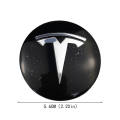 Miniatyrbilde 3 av 4: 4 stk 56mm Bil Hjulnavsdeksel Emblem Klistremerke Styling For Tesla Model3 Model S Roadster Cybertuck Modelx Biltilbehør Llwl D