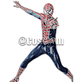 Pikkukuva 5 / 5: Musta/punainen Tobey Maguire Spiderman -asu - Täydellinen cosplayhin Halloweeniin (aikuiset/lapset) red 170
