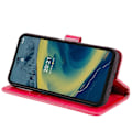 Miniatyrbillede 5 af 5: Til Nokia Xr20 Totem Præget Læder Etui Rosarød Style E Nokia XR20 5G