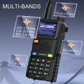 Miniatyrbillede 3 af 5: Ham Radio Multi-bånd To-vejs Radio Vejr Modtager Høj Effekt Håndholdt Walkie Talkies Lang Rækkevidde, En-knap Frekvens Match, Type C Opladning, Luftbånd 1 pc