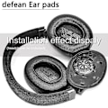 Miniatyrbillede 3 af 5: Ørepude Memory Foam Ørepude Udskiftning Kompatibel Med E65 E65btnc / Duet Nc / 650btnc 660 Bt