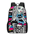 Miniatyrbild 5 av 5: Monster High 3D-mönstrad skolväska för barn, flickor, pojkar, casual ryggsäckar, barnryggsäckar, pojkar, flickor, multifunktionella skolväskor 1