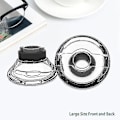 Miniatyrbild 4 av 5: 3x Öronproppar för Plantronics Voyager Legend Örontips Kit, Plantronics Voyager 5200 5220 5210 Bluetooth Headset Skumöverdrag - Medium Large Medium Small*3pack