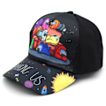 Miniatyrbild 2 av 4: Among Us Cartoon Print Barnhattar för Barn Hippie Justerbar Casual Solskyddsmössa Trucker Cap för Pojkar Flickor E Pattern