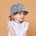 Miniatyrbild 2 av 5: Barnhatt Justerbar Solhatt Andningsbar Strandhatt För Pojkar Flickor_ll Star Denim 2-4 Years