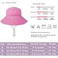Miniatyrbild 5 av 5: Barnhatt Justerbar Solhatt Andningsbar Strandhatt För Pojkar Flickor_ll Pink 2-4 Years
