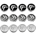 Miniatyrbillede 4 af 5: 4 stk. hjulkapsler til Citroen C4 Picasso C3 Berlingo C5 X7 C2 C1 Ds3 Zx Xsara C8 Ds Ds4 60mm, fælgcenterkapsler med emblem