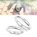Miniatyrbillede 2 af 4: 2x/sæt brude brusebad ringe forlovelsesring glitter fidget kvinder ringe legering