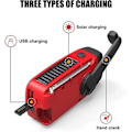 Miniatyrbillede 4 af 4: Webradio med solceller & kaffelampe - 2000mAh Powerbank - Sort Sort