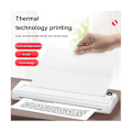 Miniatyrbillede 5 af 5: Bærbar printer trådløs A4 termisk printer blækfri lommefoto dokumentprinter Bluetooth rejseprinter til hjemmet