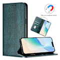 Miniatyrbillede 5 af 5: Til Samsung Galaxy A35 5G Wallet Cases Retro Tekstur RFID-Blokerende Læder Telefon Cover - Mørkegrøn Black
