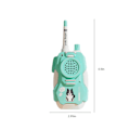 Pikkukuva 3 / 5: Lasten Walkie-Talkie -lelut pojille, robotti-walkie-talkie, 2-pakkauksessa, joulu- ja syntymäpäivälahjat 3-6-vuotiaille pojille, leirintäretkille, patikointiin ja ulkopeleihin Blue