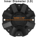 Miniatyrbild 3 av 5: Mkk 180mm 7.09 tum Hjulcentreringsskydd för C806805-1 C108015-16b01 C806806 Hjulcentreringsskydd, 4-pack Svart Centreringsskydd Ersättning