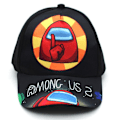 Miniatyrbild 1 av 4: Among Us Cartoon Print Barnhattar för Barn Hippie Justerbar Casual Solskyddsmössa Trucker Cap för Pojkar Flickor B Pattern