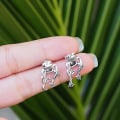 Miniatyrbillede 4 af 5: 10 par Fashionable Frø Øreringe Dyr Øreringe Øre Manchet Clip Wrap Øreringe Frø Smykker Tilbehør Til Kvinder Piger
