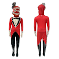 Miniatyrbild 1 av 2: Fantastisk Digital Circus Cosplaydräkt Jumpsuit Full Set Halloween Jul Karneval Party Maskeraddräkt Caine 7-8 Years