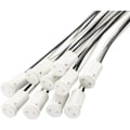 Miniatyrbilde 1 av 5: Sett med 20 G4-sokler 20 cm, G4-base 12V plastsokkel G4 halogensokler for kvartslamper, halogenlamper, LED-lamper
