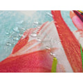 Miniatyrbillede 4 af 5: Flamingo Bruseforhæng, Tropiske Blade og Blomster Vandafvisende Anti-Muld Fabric Badeværelse Bruseforhæng