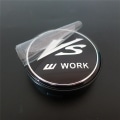 Miniatyrbillede 2 af 2: 4 stk. 60mm hjulcenternavkapsler Vs W Work Universal fælge støvtætte dæksel navkapsler emblem bilstyling|hjulcenterkapsler|