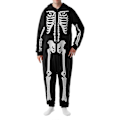 Pikkukuva 3 / 5: Unisex Luurankoasu Perheen Pyjamahuppari Onesie, Perheen Joulupyjamat Unilegginsit men L