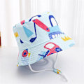 Pikkukuva 1 / 5: Kevät-kesä Miesten Bucket Hatit Piirretty Miesten Miesten Hattu Ranta Auringon Hattu Taapero Miesten Kalastajan Hattu Ulkona Miesten Panama Hattu 06 excavator sky 50cm(5-24 months)