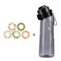Miniatyrbild 2 av 5: Smaksatt vattenflaska med 7 smakpods Air Water Up flaska Frosted Black 650ml Air Starter Up Set Vattenkopp för camping Sport I SPAIN