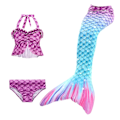 Miniatyrbillede 4 af 5: 2-13 år 3 stk. Børnepige Mermaid Hale Badetøj Ferie Hawaii Sommer Badetøj Strand Badetøj A 4-5 Years