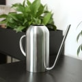 Miniatyrbilde 5 av 5: Vannkanne i rustfritt stål - 1,5 l metallvannkane med lang tut for å forhindre søl. Perfekt vannkane for planter utendørs og innendørs Silver