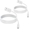 Pikkukuva 1 / 5: [2-pakkaus] 1 m:n MFi-sertifioitu latauskaapeli, 1 metrin Lightning-USB-kaapeli iPhone 12/11/11Pro/11Max/ X/XS/XR/XS Max/8/7/6/ iPad 5S/Se