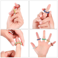 Miniatyrbillede 5 af 5: 12 stk. akupressurring med pigge sensoriske fingerringe massageringe
