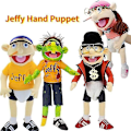 Miniatyrbild 1 av 4: 60cm Jeffy och Feebee Handdocka Stor Mjuk Docka Plyschleksaker Dockor Barnpresent Joseph