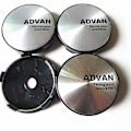 Miniatyrbild 1 av 4: 4 st/set 60mm Advan Racing Hjulnav Centrum Navkapsel Bilfälgar Dammskydd Navkapslar 56mm Emblem Auto Styling Tillbehör