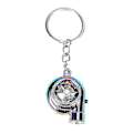 Miniatyrbillede 1 af 5: Bil Metal Nøglering Lyd Turbo Nøgle Glat Leje Spindende Model Turbine Turbo Ring Nøgle Turbo Formet Colorful
