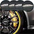 Pikkukuva 4 / 5: 4 kpl auton pyörän keskiön napahattujen kansi tarra John Cooper Works -logolle Mini Cooper Clubman Cabrio Paceman R50 R52 Jcw R55 Johx