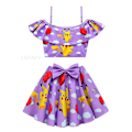 Miniatyrbild 1 av 5: Tecknad flicka badkläder Pikachu flicka baddräkt två delar barn bikini set barn badkläder badkläder 203271 Size 150