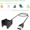 Miniatyrbilde 2 av 4: Lader Kompatibel med Fitbit Charge 2 - Erstatnings-USB-laderkabel for Fitbit Charge (1 meter + 0,5 meter)