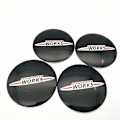 Pikkukuva 3 / 5: 4 kpl auton pyörän keskiön napahattujen kansi tarra John Cooper Works -logolle Mini Cooper Clubman Cabrio Paceman R50 R52 Jcw R55 Johx