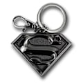 Miniatyrbillede 1 af 2: Superman Sølvsymbol Nøglering i Tin Grey